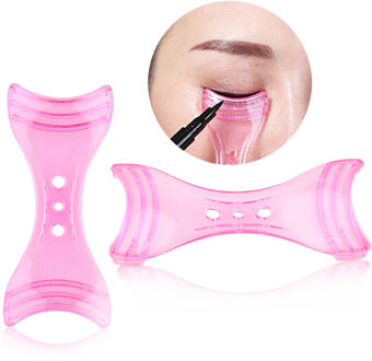 Vrouwen Professionele Eyeliner Template Model Stencil Eyeliner Guide Tool Wenkbrauw Eyeliner Shaper Assistent Hulp Beauty Tool