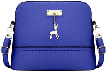 Vrouwen PU Lederen Vintage Messenger Bag Schouder Shell Tas Met Herten Speelgoed Vrouwen Schoudertas Casual Crossbody Tas 1