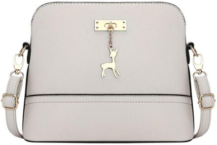 Vrouwen PU Lederen Vintage Messenger Bag Schouder Shell Tas Met Herten Speelgoed Vrouwen Schoudertas Casual Crossbody Tas 4