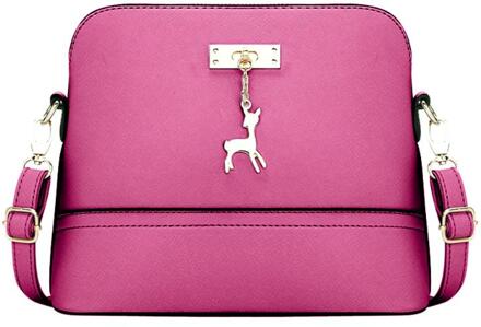 Vrouwen PU Lederen Vintage Messenger Bag Schouder Shell Tas Met Herten Speelgoed Vrouwen Schoudertas Casual Crossbody Tas 5