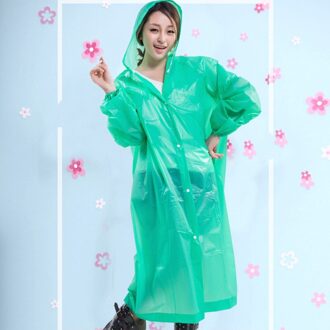 Vrouwen Regenjas Regenhoes Waterdichte Transparante Regenjassen Mantel Poncho Ondoordringbare Fietsen Regenjas Regenkleding Capa de Chuva groen