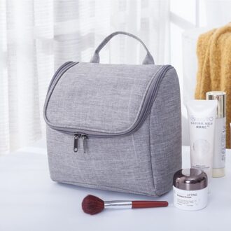 Vrouwen Reizen Make-Up Tas Cosmetische Opslag Toilettas Wash Organizer Casual Make Organisatoren licht grijs