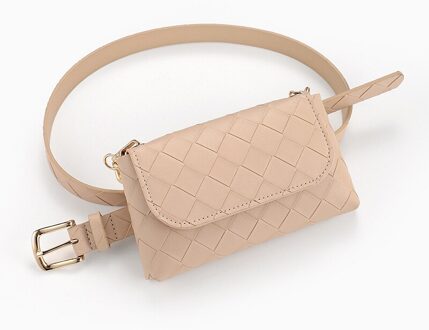 Vrouwen Riem Met Plaid Patroon Casual Decoratie Ketting Riem Tas Riem Lady Candy Kleur Retro Pin Gesp Tailleband 2.2cm Breedte Beige