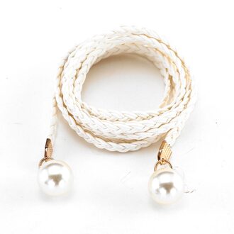 Vrouwen Riem Stijl Candy Kleur Taille Ketting Hennep Touw Gevlochten Jurk Riem Casual Dunne Riem Voor Jurk Candycolor Vrouwen Accessoires #10 WH