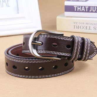 Vrouwen Riem Studenten Koreaanse Riem Vrouwen Eenvoudige Society Alle-Match Casual Broek Riem Vrouwen koffie / 110 CM