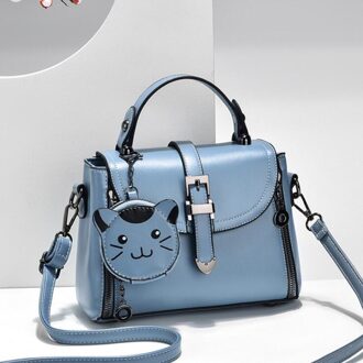 Vrouwen Schoudertas Lente Trends Luxe Mode Vrouwelijke Handtassen Top Hand Tote Reizen Shopper Crossbody Tassen Blauw