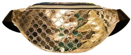 Vrouwen Shiny Lederen Borst Zak Tiener Meisjes Mode Effen Taille Pak Vrouwelijke Toevallige Sport Fanny Schouder Crossbody Pack goud