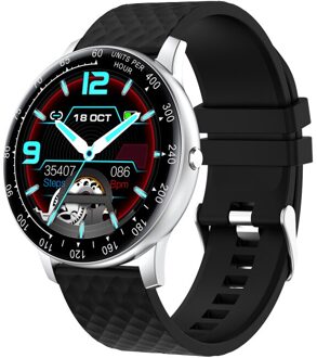 Vrouwen Smart Horloge Full Touch Ronde Screen Fysiologische Herinnering Smartwatch Hartslagmeter Compatibel Voor Android En Ios 01
