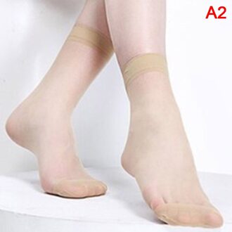 Vrouwen Sokken Dunne Kristal Transparante Zijden Sokken Meisje Enkel Soxfemale Korte Sokken A2