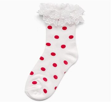 Vrouwen Sokken Retro Casual Stijl Polka Dot Sokken Harajuku dubbele kant sokken B740 kleur 1