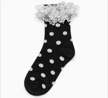 Vrouwen Sokken Retro Casual Stijl Polka Dot Sokken Harajuku dubbele kant sokken B740 kleur 3