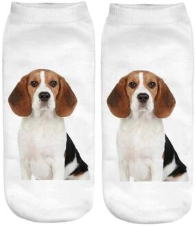 Vrouwen Sokken Vrouwen 3D Cartoon Funny Crazy Leuke Honden Verbazingwekkende Print Sokjes Comfortabele Sport Ademende Sokken #35