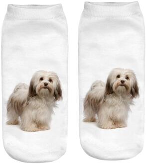 Vrouwen Sokken Vrouwen 3D Cartoon Funny Crazy Leuke Honden Verbazingwekkende Print Sokjes Comfortabele Sport Ademende Sokken #35