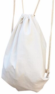 Vrouwen Solid Koord rugzak canvas Beam-poort Rugzak Schooltas Winkelen Opslag pocket bag rugzak Rugzak