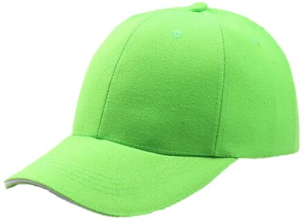 Vrouwen Solid Roze Baseball Cap Lady Snapback Hoed Hip-Hop Verstelbare Bob Бейсболка Женская Baseball Hoed Caps Femme # T1P groen