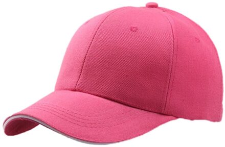 Vrouwen Solid Roze Baseball Cap Lady Snapback Hoed Hip-Hop Verstelbare Bob Бейсболка Женская Baseball Hoed Caps Femme # T1P heet roze