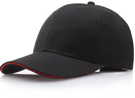 Vrouwen Solid Roze Baseball Cap Lady Snapback Hoed Hip-Hop Verstelbare Bob Бейсболка Женская Baseball Hoed Caps Femme # T1P zwart