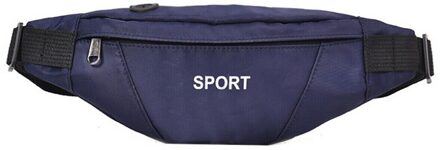 Vrouwen Sport Taille Fanny Pack Belt Bag Travel Hip Bum Bag Kleine Portemonnee Borst Pouch Taille Packs Blauw