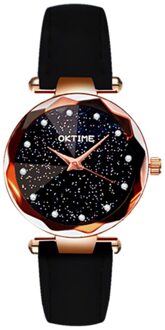 Vrouwen Sterrenhemel Polshorloge Dames Legering Staal Riem Zand Zand Quartz Horloge Vrouwelijke Modelse Jurk Gfit Montre Femme 2020Jan zwart