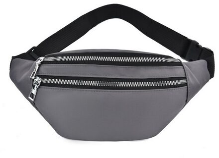 Vrouwen Taille Zakken Pak Ongedwongen Borst Zak Riem Bum Bag Vrouwelijke Telefoon Portemonnee Borst Tas Bolso Crossbody Schoudertassen grijs