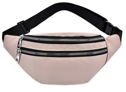 Vrouwen Taille Zakken Pak Ongedwongen Borst Zak Riem Bum Bag Vrouwelijke Telefoon Portemonnee Borst Tas Bolso Crossbody Schoudertassen roze