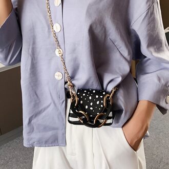 Vrouwen tas crossbody tassen voor vrouwen tassen handtassen vrouwen bekende merken Luxe leuke lederen Dames Ketting Zak zwart klein