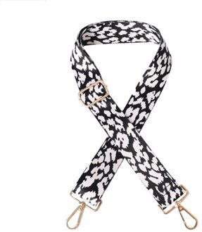 Vrouwen Tas Strap Classic Textuur Creatieve Chic Brede Schouder Crossbody Handtassen Verstelbare Bloem Gedrukt Riemen stijl een