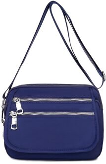 Vrouwen Tassen Multifunctionele Crossbody Tas Toevallige Schoudertassen Voor Dames Tassen Oxford Flap Vrouwelijke Kleine Zakken Blauw