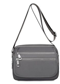 Vrouwen Tassen Multifunctionele Crossbody Tas Toevallige Schoudertassen Voor Dames Tassen Oxford Flap Vrouwelijke Kleine Zakken Grijs