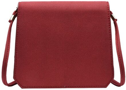 Vrouwen Trend Grote Capaciteit Schoudertas Crossbody Tas Effen Kleur Messenger Bag Mujer Bolsas Femininas Sac A Main Femme # sw rood