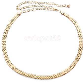 Vrouwen Uitgeholde Gold Metal Belt Tailleband Taille Ketting Riem Charms One Size Fits All