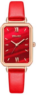Vrouwen Vierkante Romeinse Horloges Quartz Lederen Band Horloge Casual Luxury Klok Lady Polshorloge Relogio Feminino 02