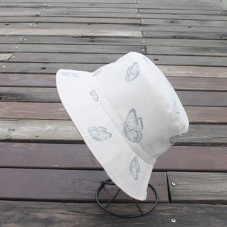 Vrouwen Vlinder Dubbelzijdig Borduurwerk Herfst Winter Emmer Hoed Opvouwbare Zonnehoed Cap Hip Hop Vissen Cap Outdoor Hoed