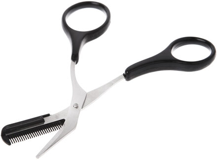 Vrouwen Wenkbrauw Trimmer Schaar Kam Wimper Ontharing Grooming Cutter Vormgeven