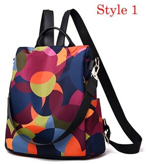 Vrouwen Wilde Rugzak Kleurrijke Oxford Doek Student Bag Tiener Meisjes Rugzak Beroemde Tassen Zaino Da Donna stijl 1