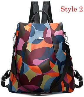 Vrouwen Wilde Rugzak Kleurrijke Oxford Doek Student Bag Tiener Meisjes Rugzak Beroemde Tassen Zaino Da Donna stijl 2