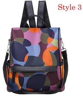 Vrouwen Wilde Rugzak Kleurrijke Oxford Doek Student Bag Tiener Meisjes Rugzak Beroemde Tassen Zaino Da Donna stijl 3