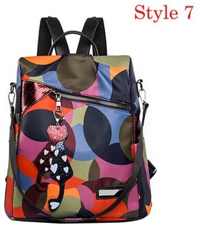 Vrouwen Wilde Rugzak Kleurrijke Oxford Doek Student Bag Tiener Meisjes Rugzak Beroemde Tassen Zaino Da Donna stijl 7