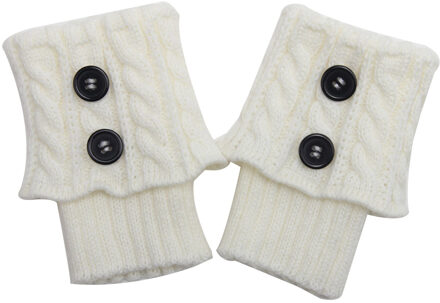 Vrouwen Winter Breien Beenwarmers Boot Cover Houden Warme Sokken Effen Kleur Sokken Boot Warmers Boot Toppers nee.2