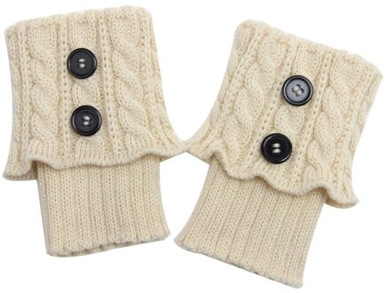 Vrouwen Winter Breien Beenwarmers Boot Cover Houden Warme Sokken Effen Kleur Sokken Boot Warmers Boot Toppers nee.4