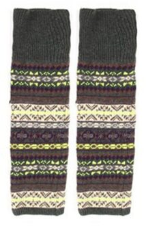 Vrouwen Winter Over De Knie Lange Knit Cover Haak Beenwarmers Legging Chic Boho Warm Gestreepte Mujer Dij Stulpe Beenwarmers 03