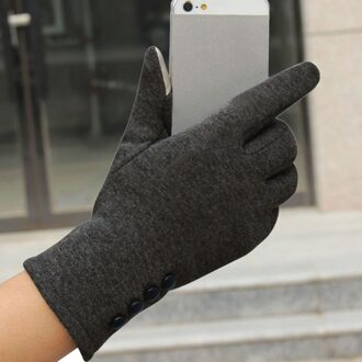 Vrouwen Winter Rijden Handschoenen Dames Meisjes Outdoor Warmte Volledige Vinger Gevoerd Touch Screen Mittens 1 Paar Effen Kleur Party Handschoenen d7 B