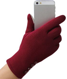 Vrouwen Winter Rijden Handschoenen Dames Meisjes Outdoor Warmte Volledige Vinger Gevoerd Touch Screen Mittens 1 Paar Effen Kleur Party Handschoenen d7