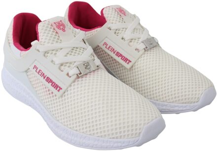 Vrouwen Wit Polyester Runner Becky Sneakers Schoenen - maat Zwart