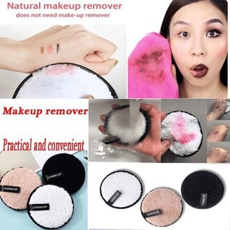 Vrouwen Zachte Microfiber Make-Up Remover Handdoek Gezicht Cleaner Pluche Bladerdeeg Reiniging Doek Pads zwart