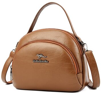Vrouwen Zak Over Schoudertas Mode Lederen Vrouwen Handtassen Dames Tassen Sac A Main Femme Crossbody Tassen Voor vrouwen bruin