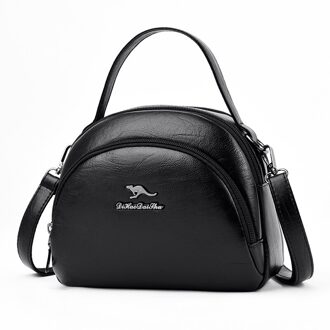 Vrouwen Zak Over Schoudertas Mode Lederen Vrouwen Handtassen Dames Tassen Sac A Main Femme Crossbody Tassen Voor vrouwen zwart