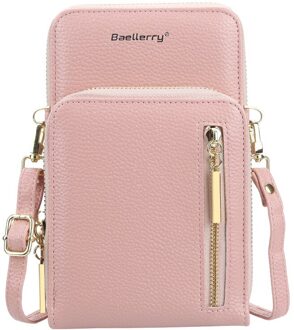 Vrouwen Zakken Zomer Mini Vrouwelijke Schoudertassen Dubbele Rits Pocket Vrouwen Tassen Leuke Kleine Tassen Voor meisje roze