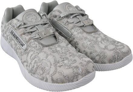 Vrouwen Zilver Polyester Runner Joice Sneakers Schoenen Zwart - EU 39/ UK 6