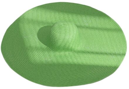 Vrouwen Zomer Brede Rand Oversized Zonnehoed Effen Kleur Uv-bescherming Opvouwbare Zonnebrandcrème Floppy Grote Stro Strand Cap GN